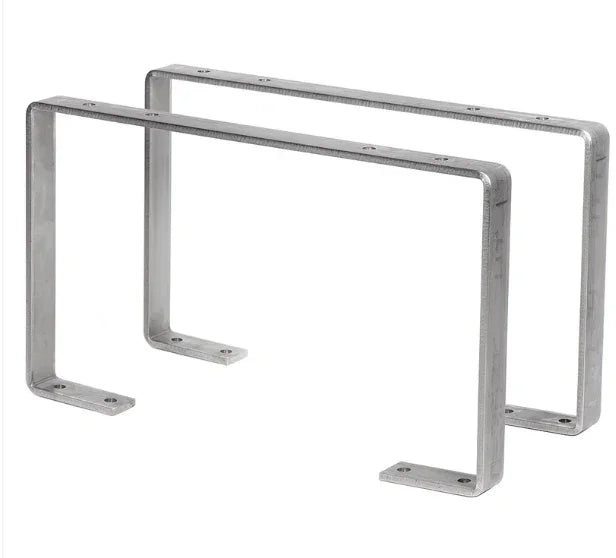 Sturdy metal mounting brackets for softwash equipment installation
