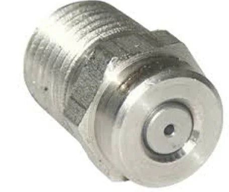 Stainless steel softwash nozzle for pressure washing equipment