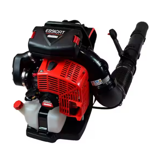 Shindaiwa 79.9cc Gas 2-Stroke Backpack Leaf Blower with Tube Throttle and Integrated Back Cooling Vent Fan EB910RT