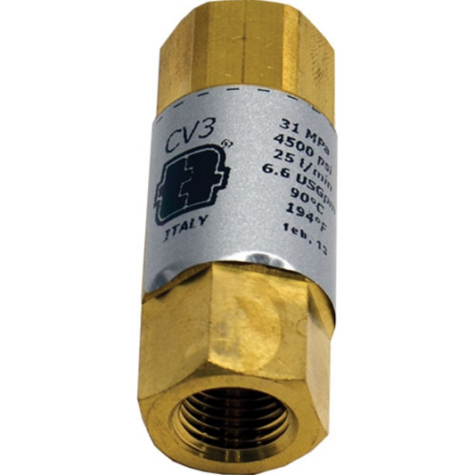 High Pressure 1/2" Brass Check Valve CV3-40012