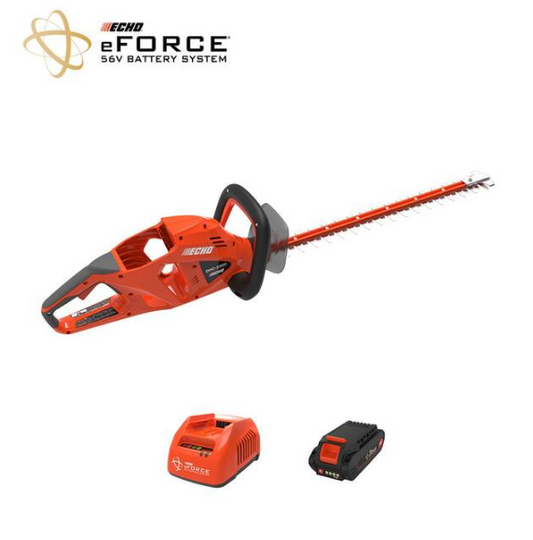 ECHO eFORCE 22 in. 56V Cordless Battery Hedge Trimmer with 2.5Ah Battery and Charger DHC2300C1