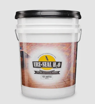 URE-SEAL H2O softwash cleaning solution in white bucket for exterior surface treatment