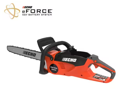 ECHO eFORCE 18 in. 56V Cordless Brushless Rear Handle Chainsaw (Tool Only) DCS500018BT