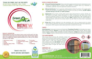 Green Ox Renew softwash solution label with eco-friendly, biodegradable formula for safe outdoor cleaning
