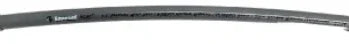 Black softwash hose with printed specs, ideal for pressure washing and exterior cleaning equipment
