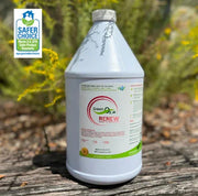 Green Ox Renew softwash cleaning solution jug with Safer Choice label, eco-friendly for exterior cleaning