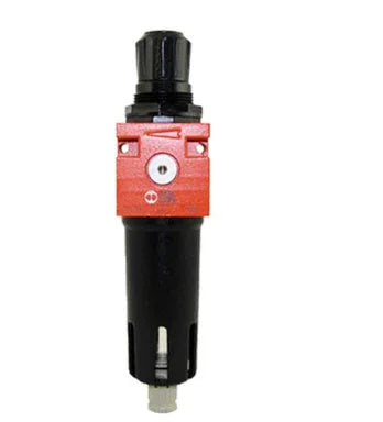 Red and black softwash chemical injector for pressure washing systems