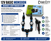 Basic 12V Monsoon Softwash Kit – Budget Starter System