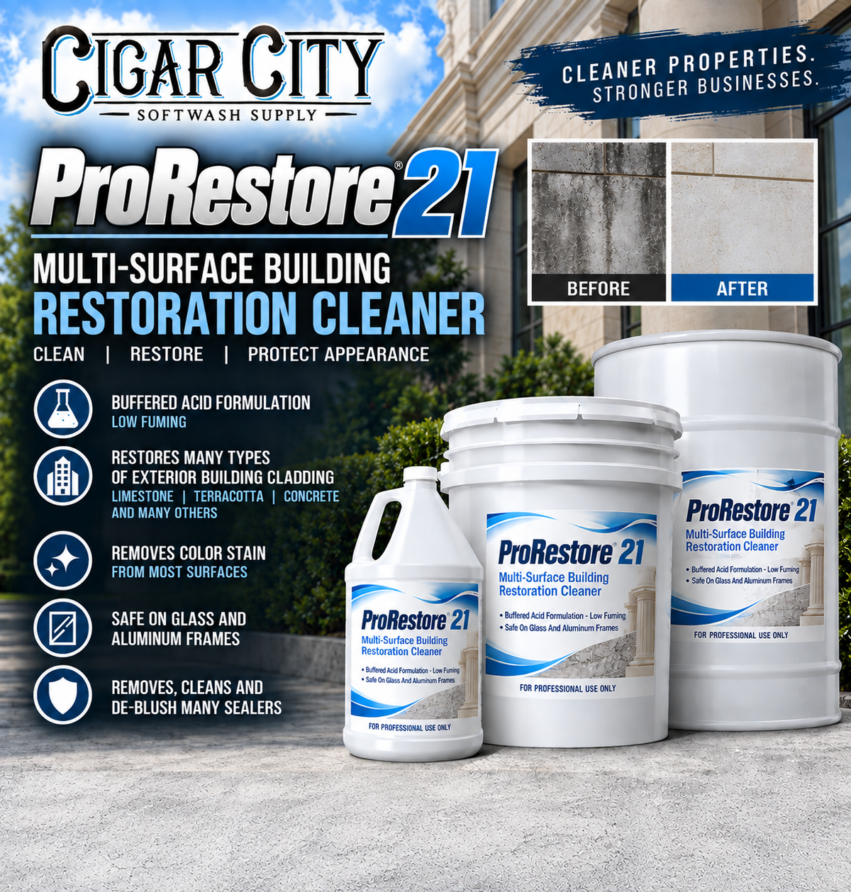 ProRestore 21 | Building Restoration Cleaner