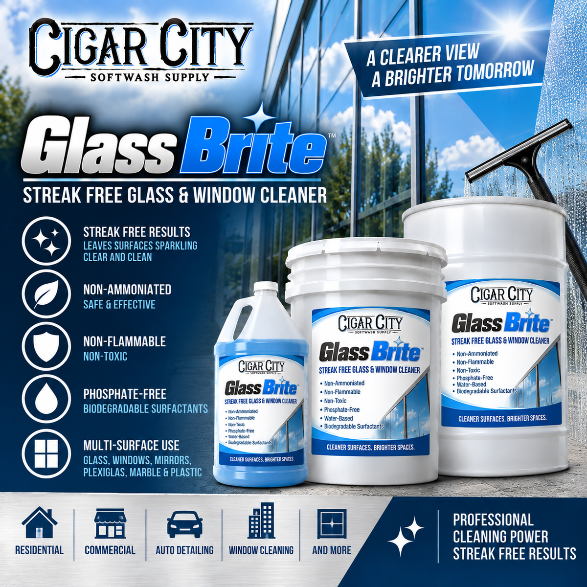 Glass Brite | Streak-Free Glass & Window Cleaner