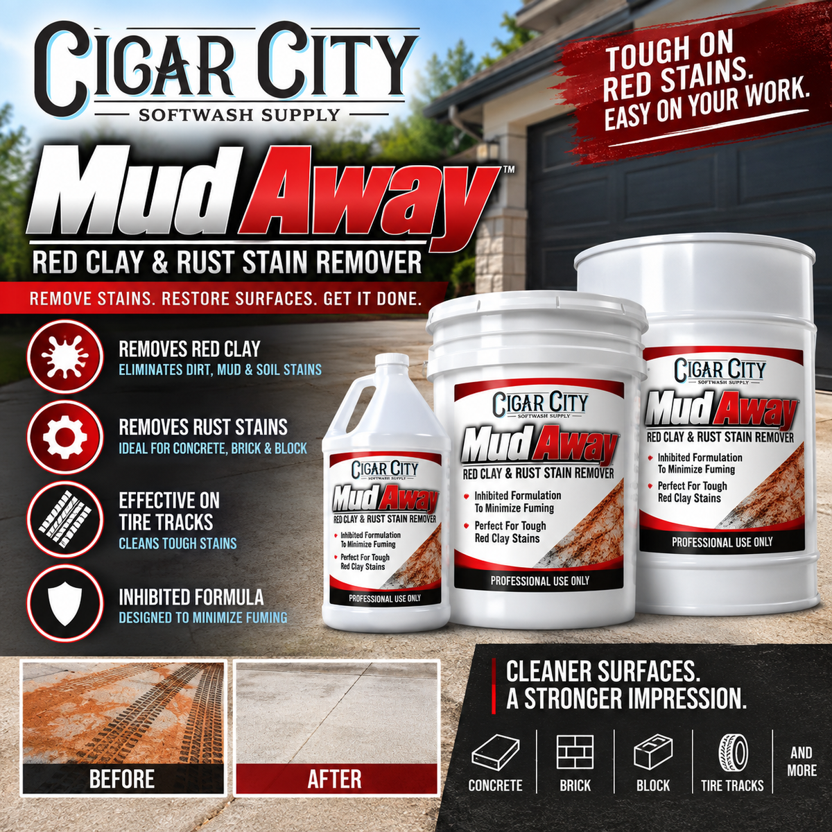 Mud Away Red Clay and Rust Stain Remover