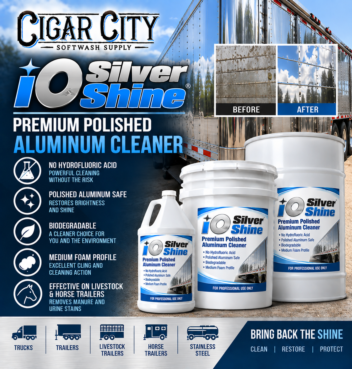 iO Silver Shine | Premium Polished Aluminum Cleaner