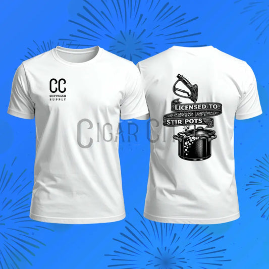 Cigar City Softwash Supply T-Shirt – Certified Pot Stirrer Cigarcity Softwash