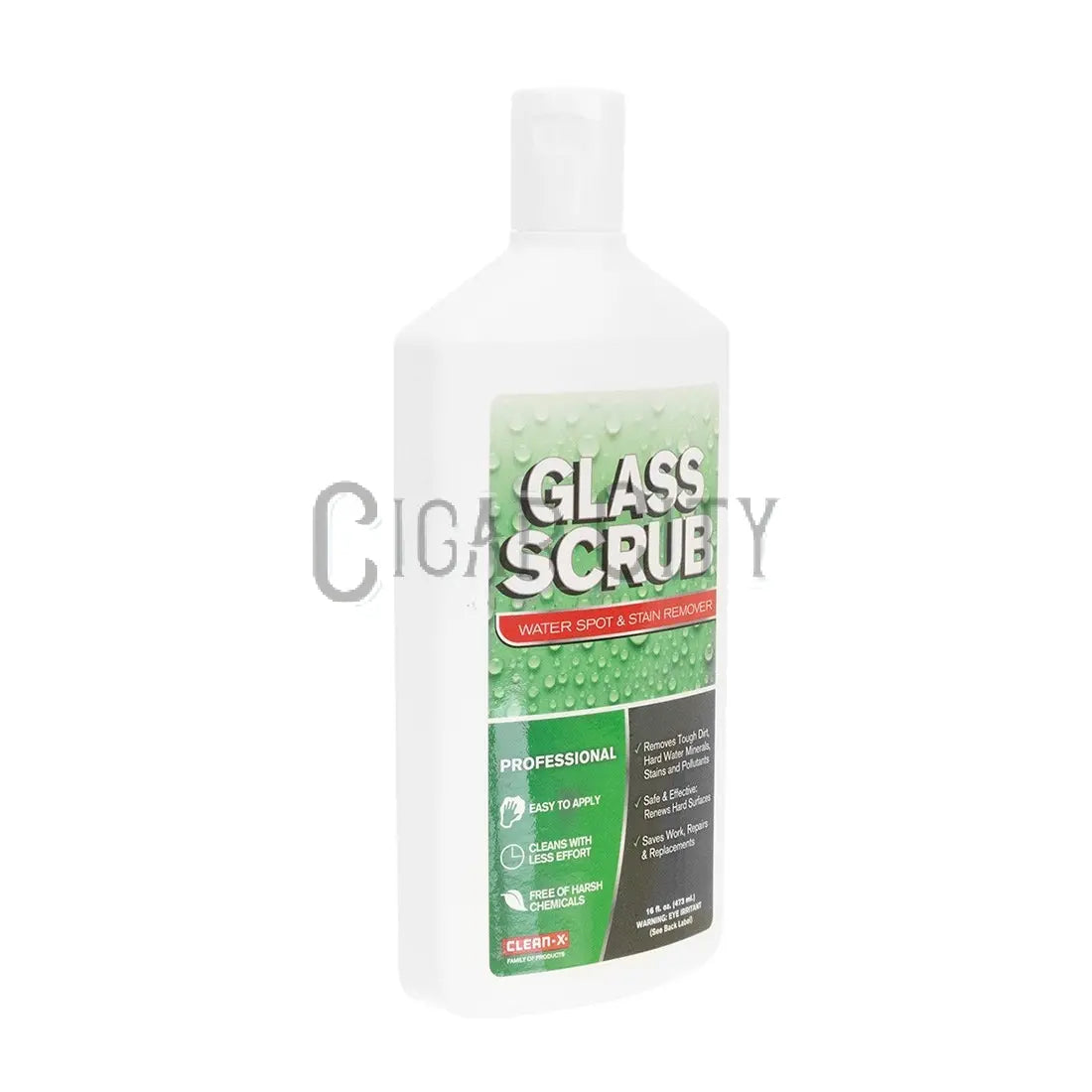 Clean-X Glass Scrub Water Spot and Stain Remover - 16 oz WindowCleaner.com