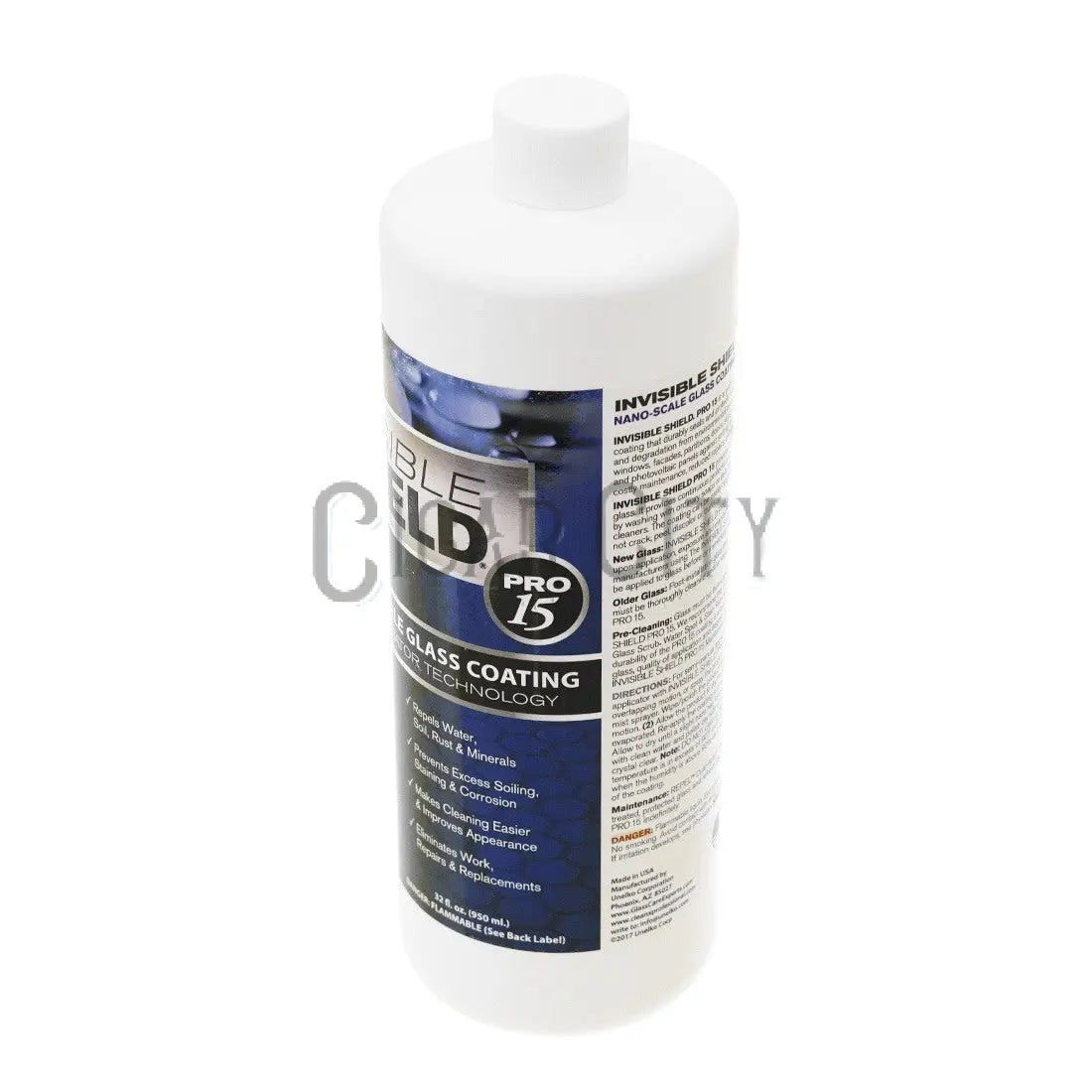 Clean-X Invisible Shield PRO 15 Glass and Surface Coating RTU - 32 oz WindowCleaner.com