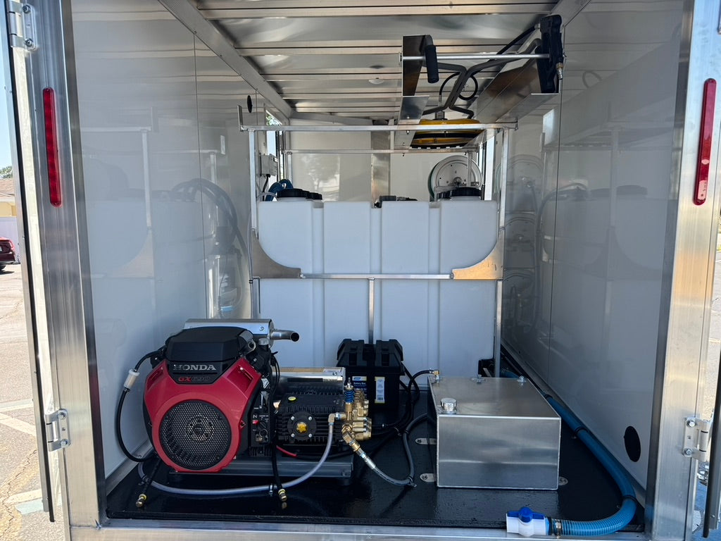 Enclosed 6x12 Pressure & Soft Washing Trailer with P40 Softwash