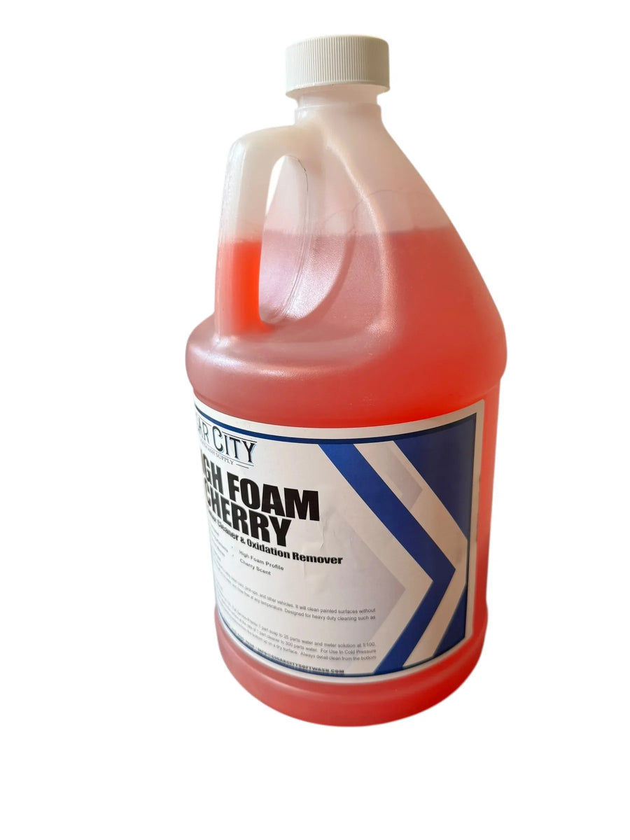 High Foam Cherry softwash cleaner with oxidation remover for heavy-duty cleaning