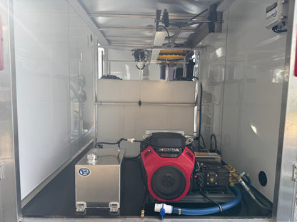 Enclosed 6x12 Pressure & Soft Washing Trailer and RODI Window Cleaning