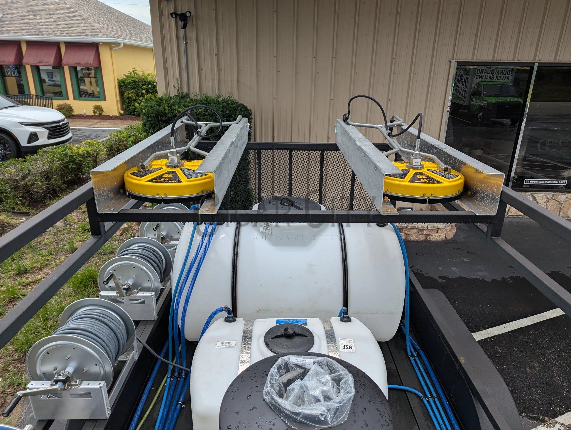 Dominator 6x12 Dual Hot Water Pressure Washing and 12v Softwash Trailer Cigarcity Softwash