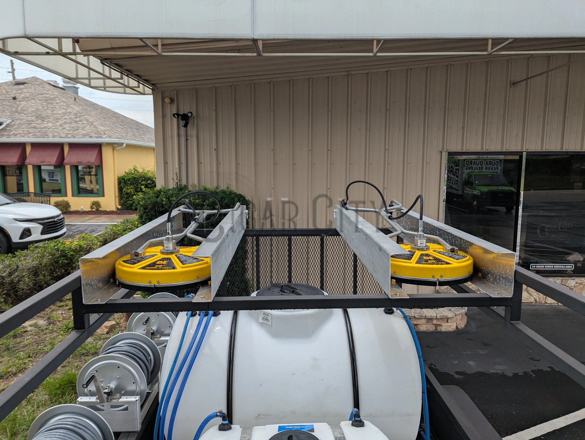 Dominator 6x12 Dual Hot Water Pressure Washing and 12v Softwash Trailer Cigarcity Softwash