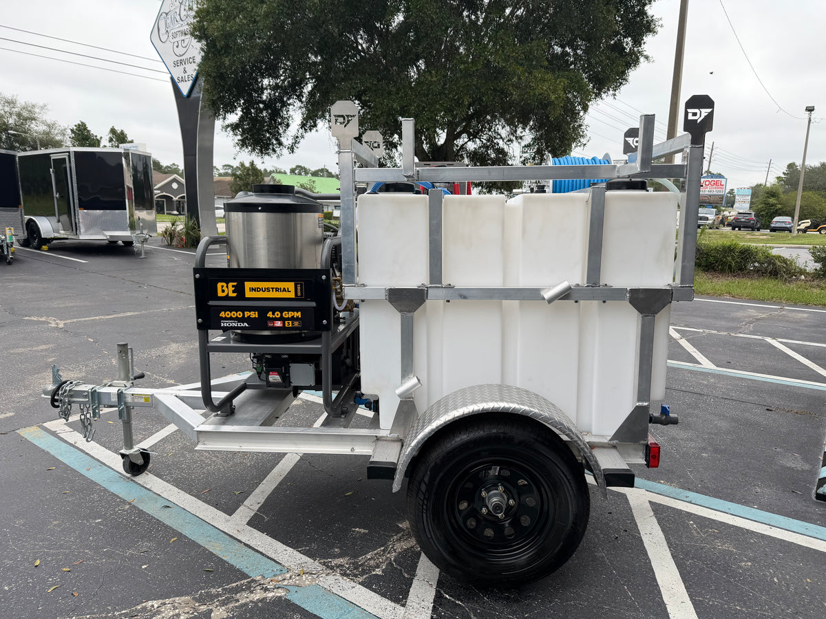 *IN STOCK* - The Nano 4x8' Hot Water + Softwash Trailer