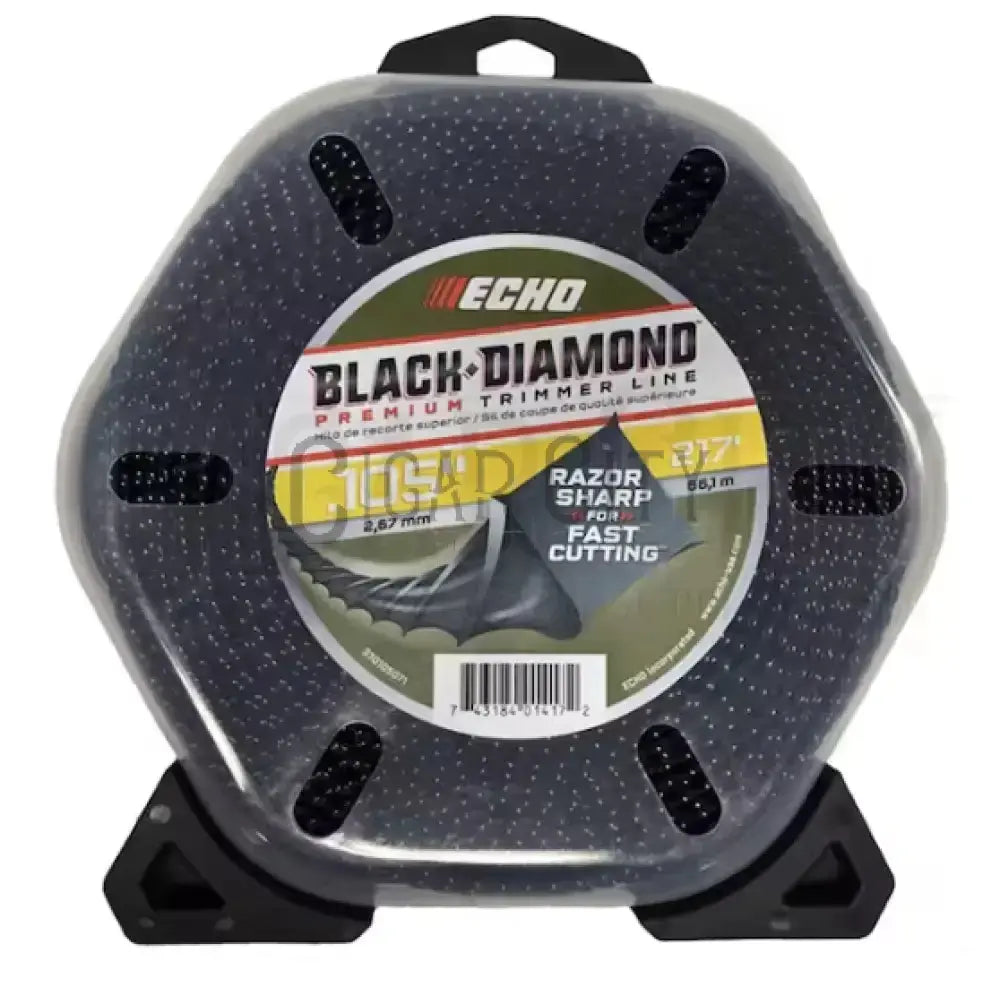 ECHO .105" Black Diamond Trimmer Line (217 ft.) Large Clam 330105071 Lawn Equipment Cigarcity Softwash.