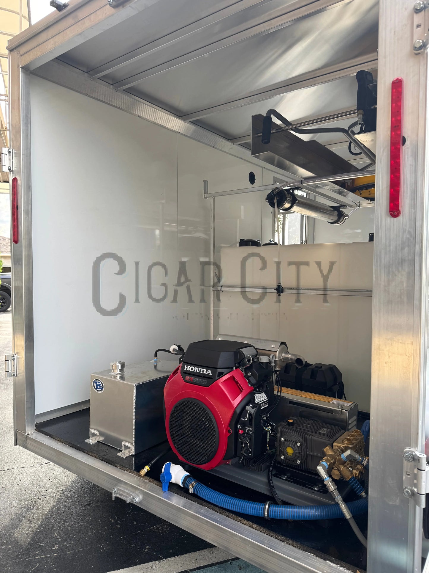 Enclosed 6x12 Pressure & Soft Washing Trailer and RODI Window Cleaning Cigarcity Softwash