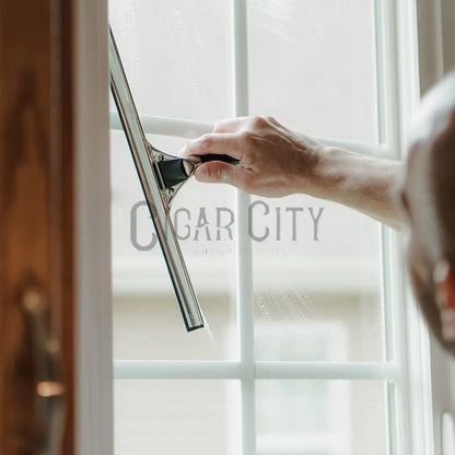 Ettore Complete Quick Release Stainless Steel with Rubber Grip Squeegee WindowCleaner.com