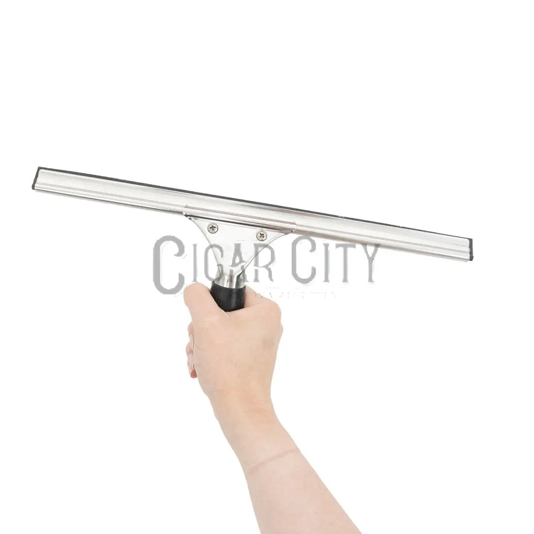 Ettore Complete Stainless Steel with Rubber Grip Squeegee WindowCleaner.com