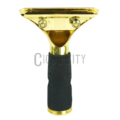 Ettore Master Brass Quick Release with Rubber Grip Squeegee Handle WindowCleaner.com
