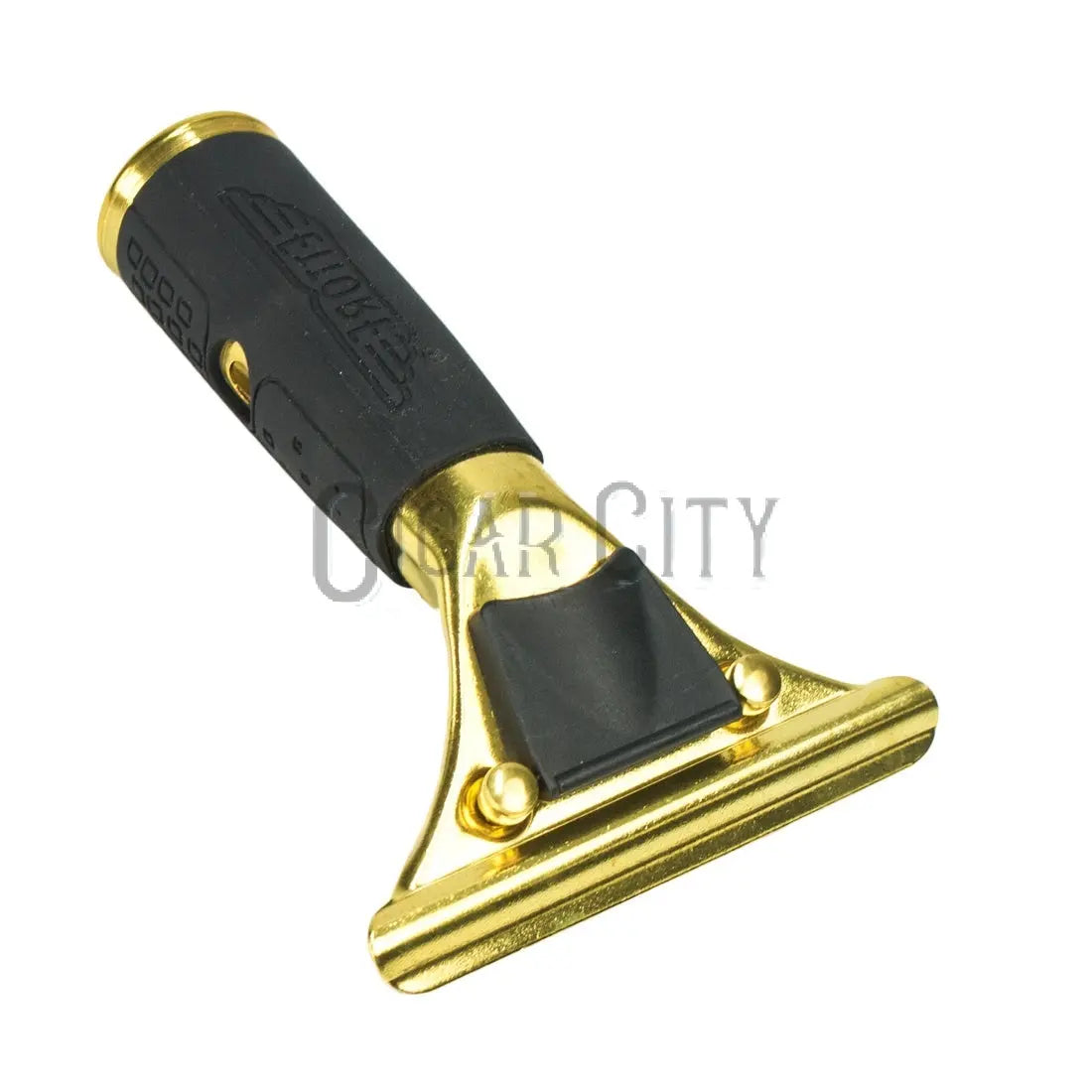 Ettore Master Brass Quick Release with Rubber Grip Squeegee Handle WindowCleaner.com