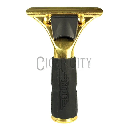 Ettore Master Brass Quick Release with Rubber Grip Squeegee Handle WindowCleaner.com