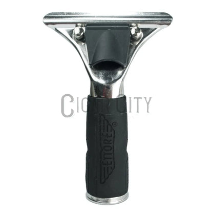 Ettore Quick Release Stainless Steel with Rubber Grip Squeegee Handle WindowCleaner.com