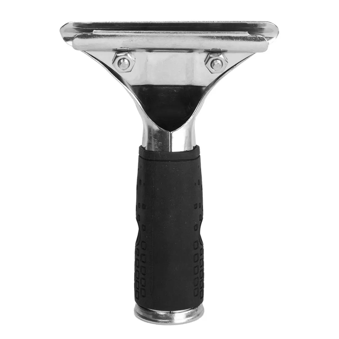 Ettore Stainless Steel Squeegee Handle with Rubber Grip WindowCleaner.com