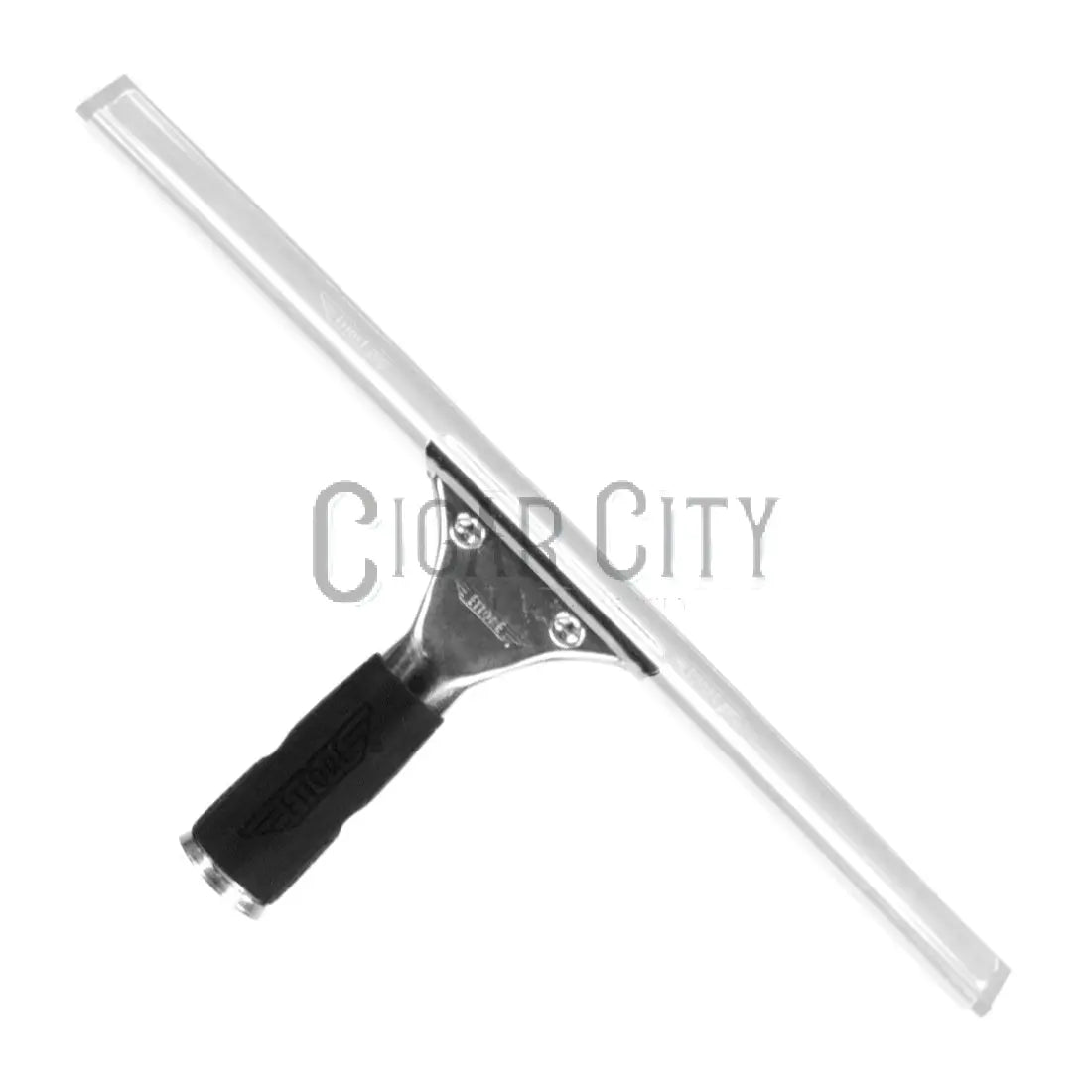Ettore Stainless Steel Squeegee Handle with Rubber Grip WindowCleaner.com