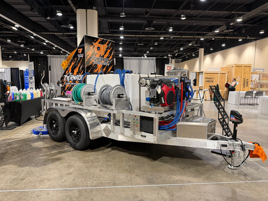 Gen 2 Tornado Trash Bin Cleaner – 10 GPM Pressure Washing, Softwash & Hot Water Cleaning Trailer