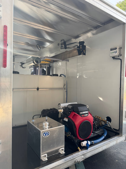 Enclosed 6x12 Pressure & Soft Washing Trailer and RODI Window Cleaning