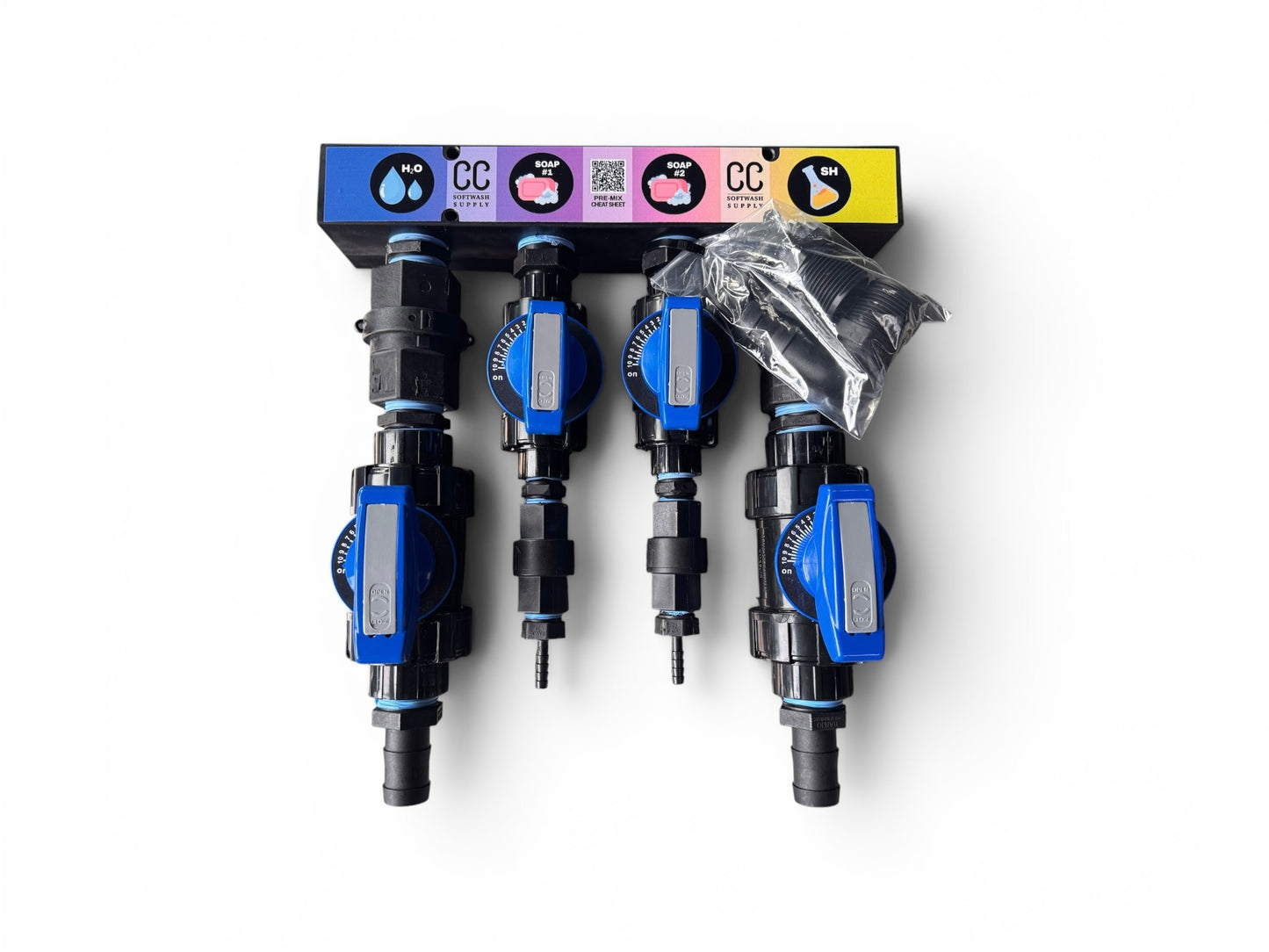 The Cyclone 1" 4-Port Blend Mixing Softwash Proportioner – Professional Chemical Mixing System
