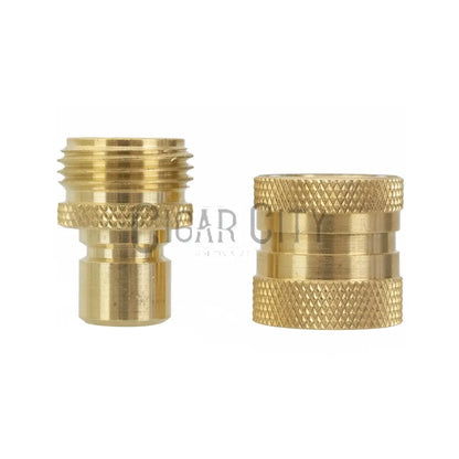 Garden Hose Quick Connect Male and Female Set - Brass WindowCleaner.com