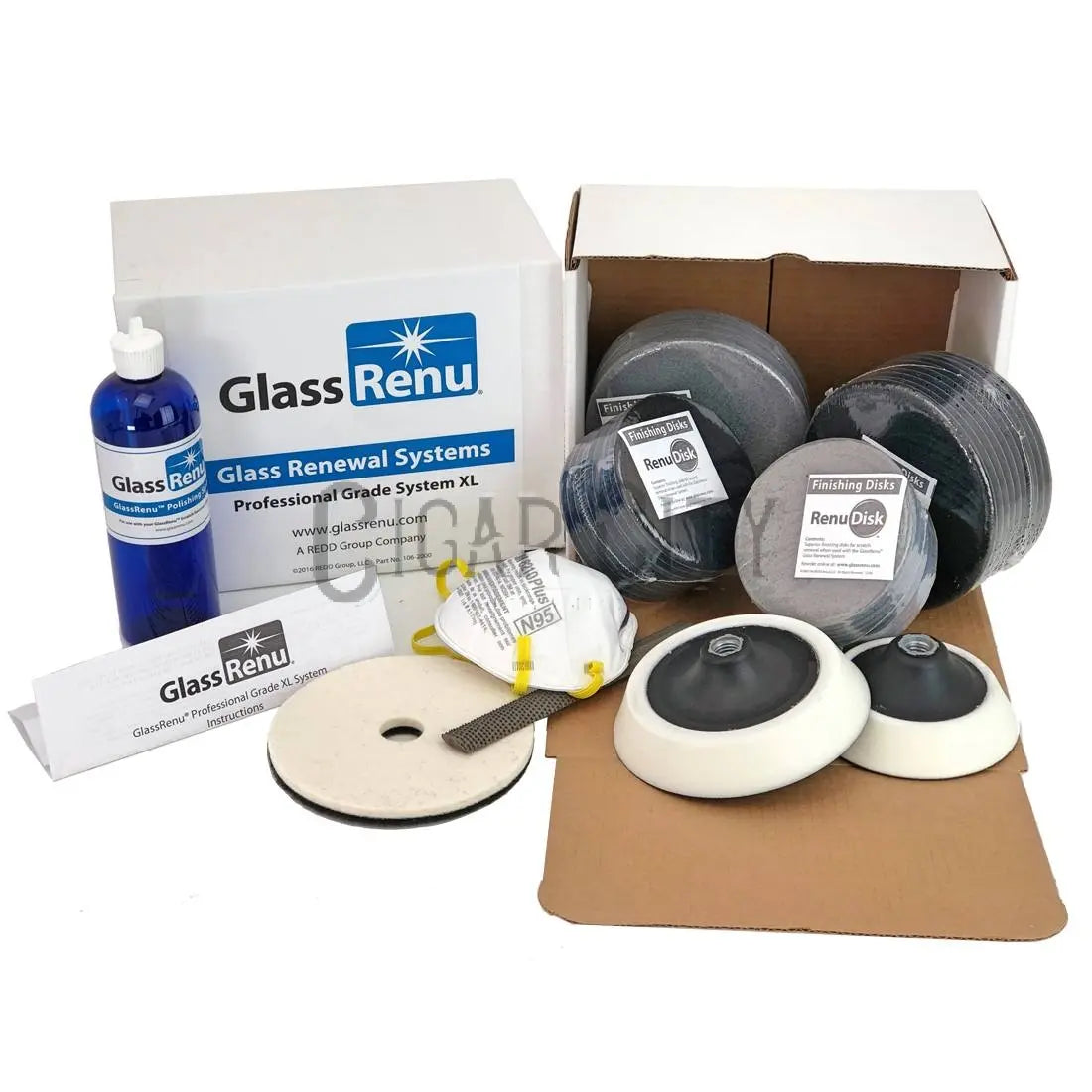 GlassRenu Professional Grade XL Scratch Removal System WindowCleaner.com