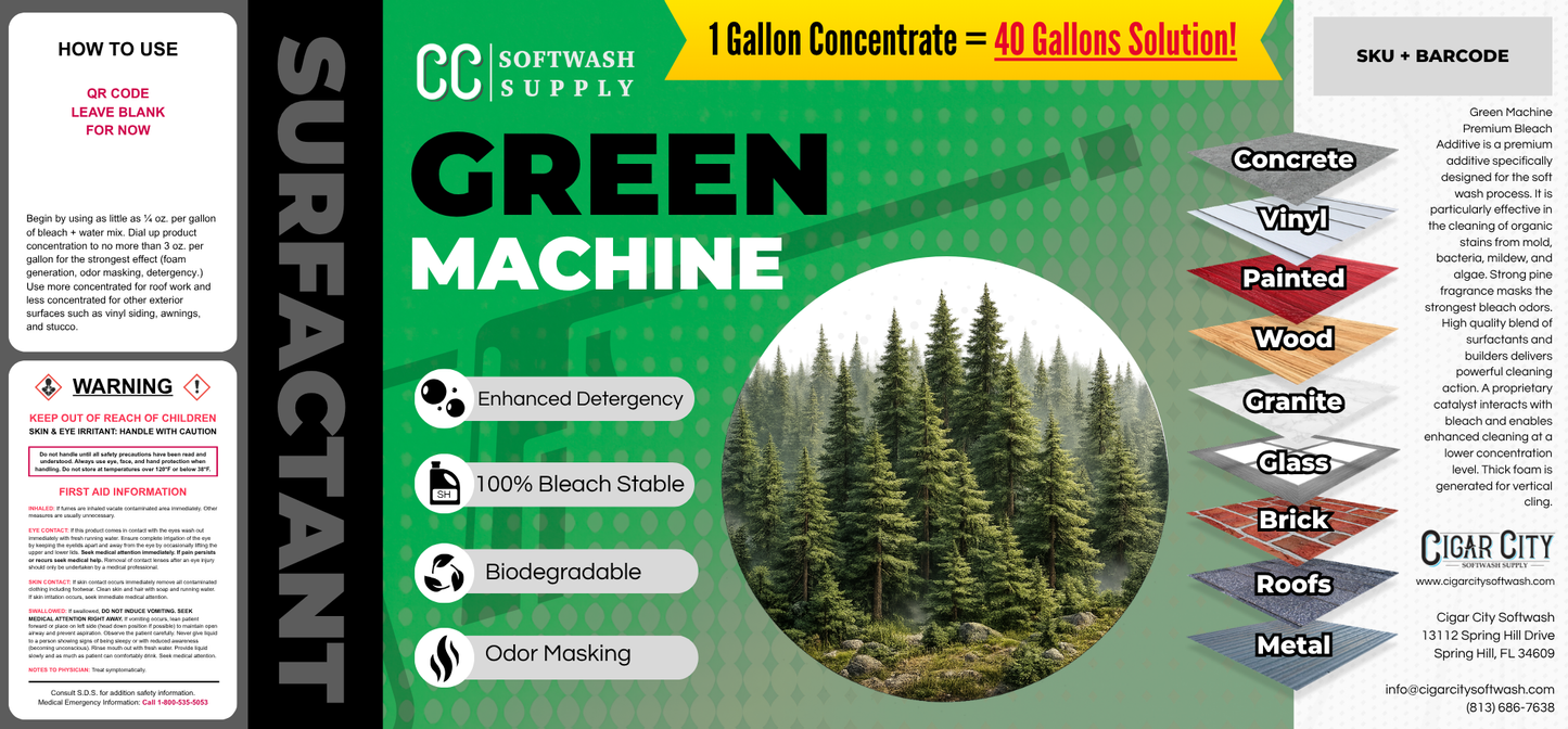 Green Machine – Premium Pine Bleach Additive