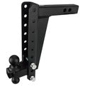 2.0″ Heavy Duty 12″ Drop/Rise Hitch – Bulletproof Hitches – Adjustable Dual Ball Mount