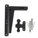 2.0″ Heavy Duty 12″ Drop/Rise Hitch – Bulletproof Hitches – Adjustable Dual Ball Mount