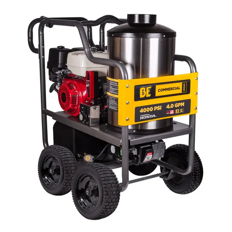 BE 4GPM@4000psi Hot Pressure Washer GX390 HW4013HC Pressure Washers Cigarcity Softwash.