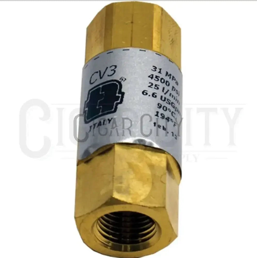 High Pressure 3/8" Brass Check Valve CV3-40038 Fittings Cigarcity Softwash.
