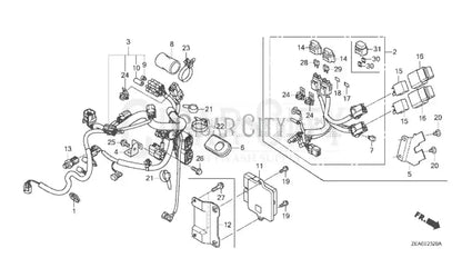 Honda ECU - IGX800 34750-ZDX-835 Engine Parts Cigarcity Softwash.