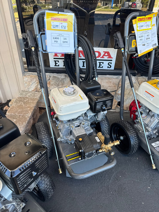 BE Scratch & Dent Honda GX270 w/ AR Pump 3,800 PSI 3.5 GPM Pressure Washer - B389HA