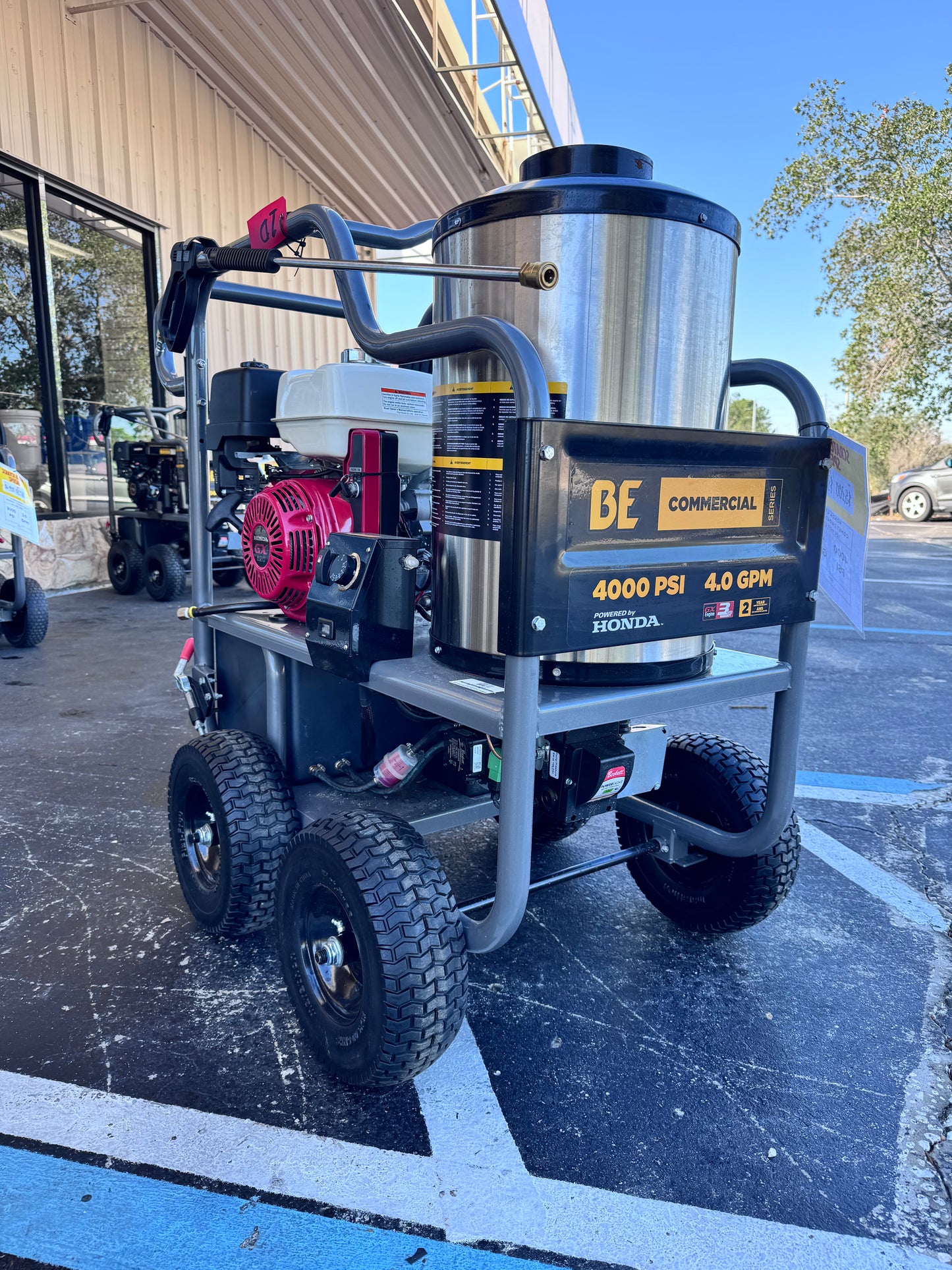BE Scratch & Dent Hot Cart Honda GX390 w/ Comet ZWD4040 Pump 4,000 PSI 4.0 GPM Pressure Washer - HW4013HC (348615)