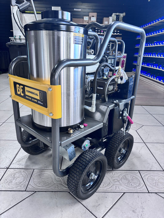 BE Scratch & Dent Hot Cart Honda GX200 w/ General TP2530 Pump 3,000 PSI 3.0 GPM Pressure Washer - HW2765HG (179391)