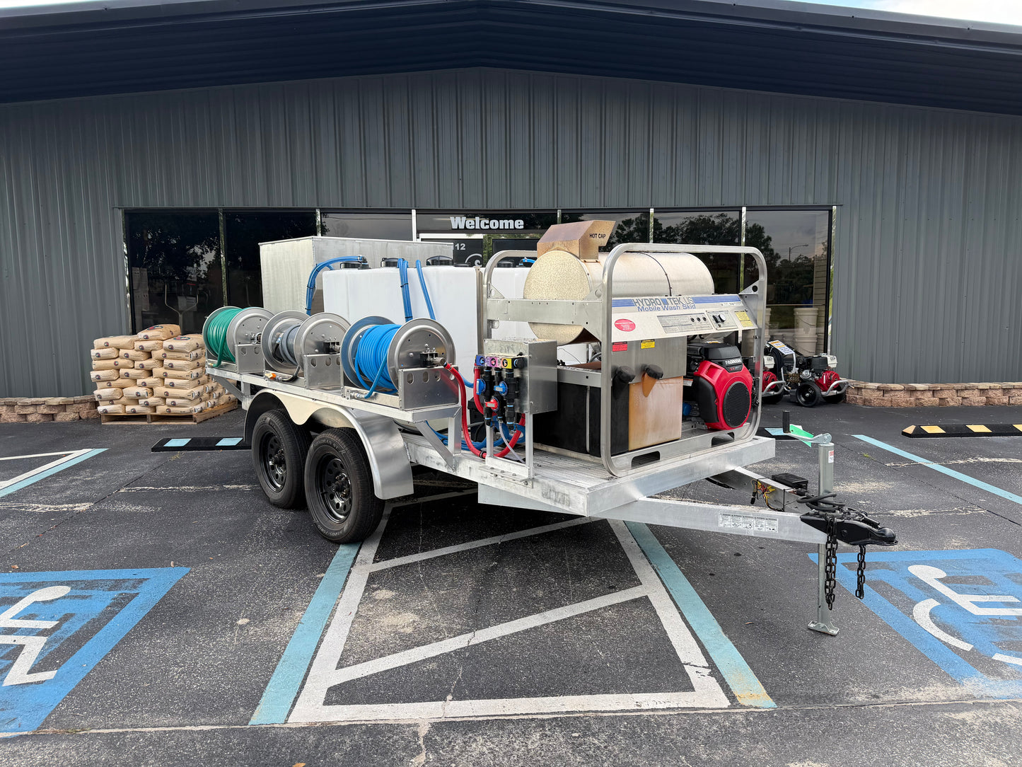 Demo Rig Special: 5x12 Hot Water + P40 Softwash + Trash Bin Cleaning Trailer
